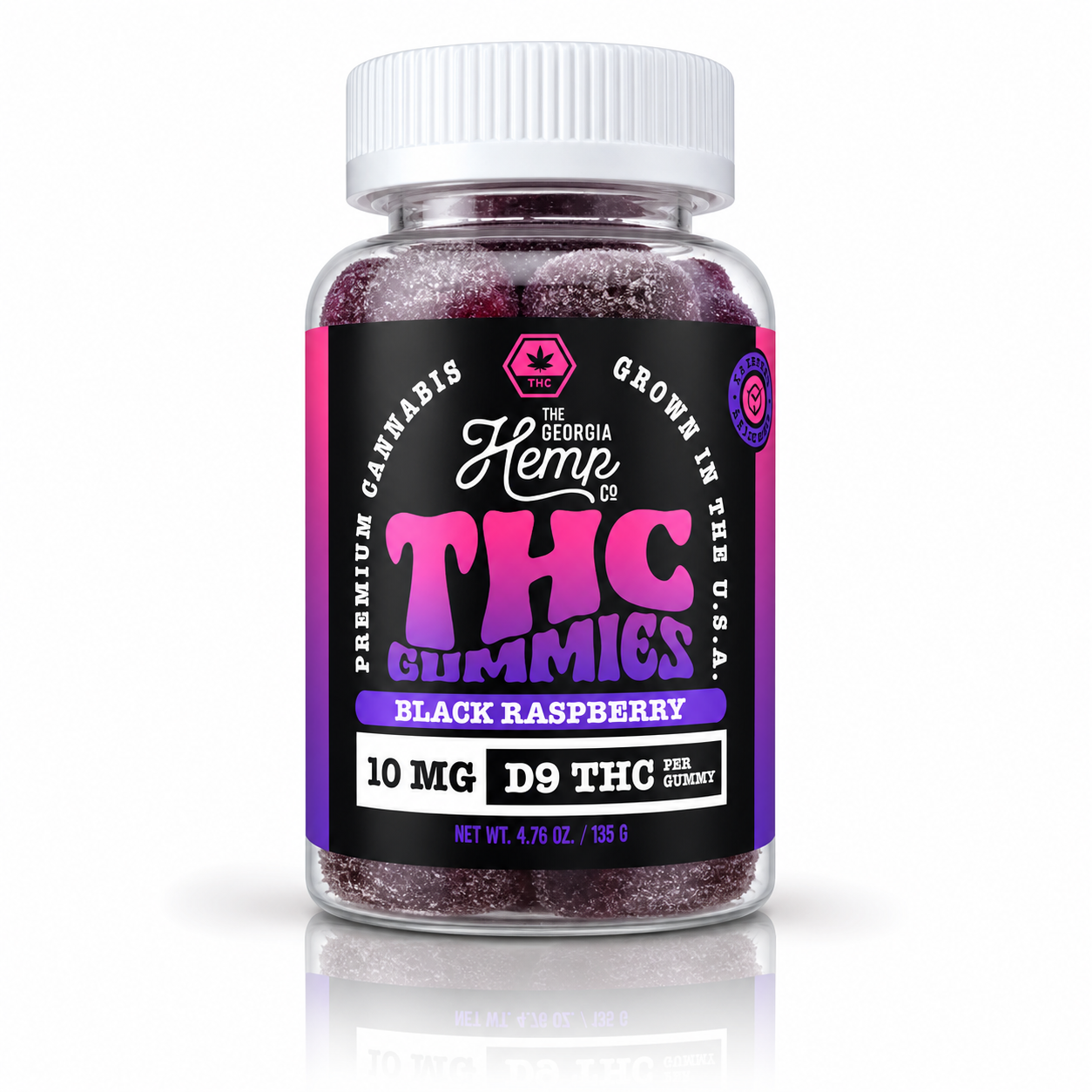 10mg Delta 9 Gummies • Black Raspberry
