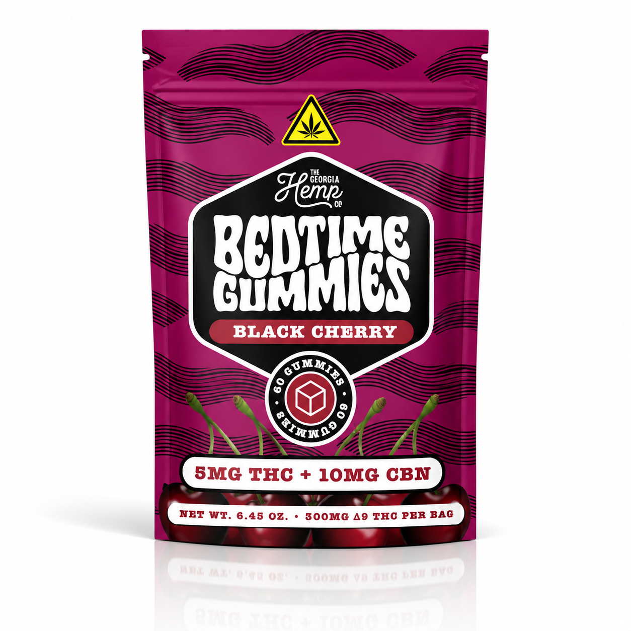 Evening Gummies • 5mg THC+10mg CBN • Black Cherry • 60ct
