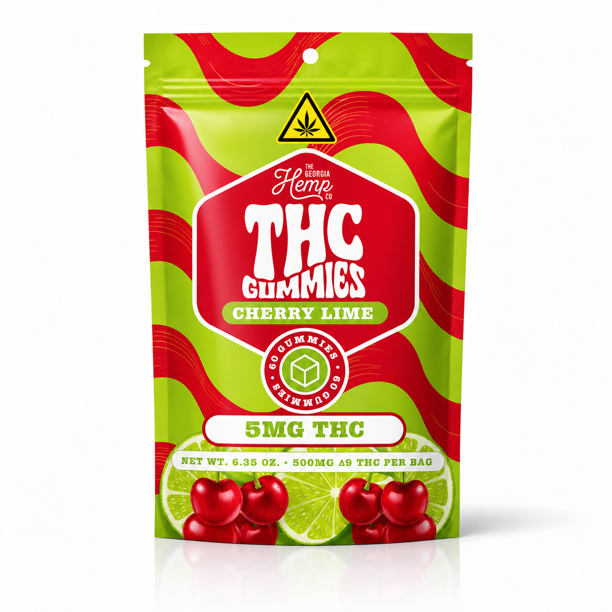 THC Gummies • 5mg THC • Cherry Lime • 60ct