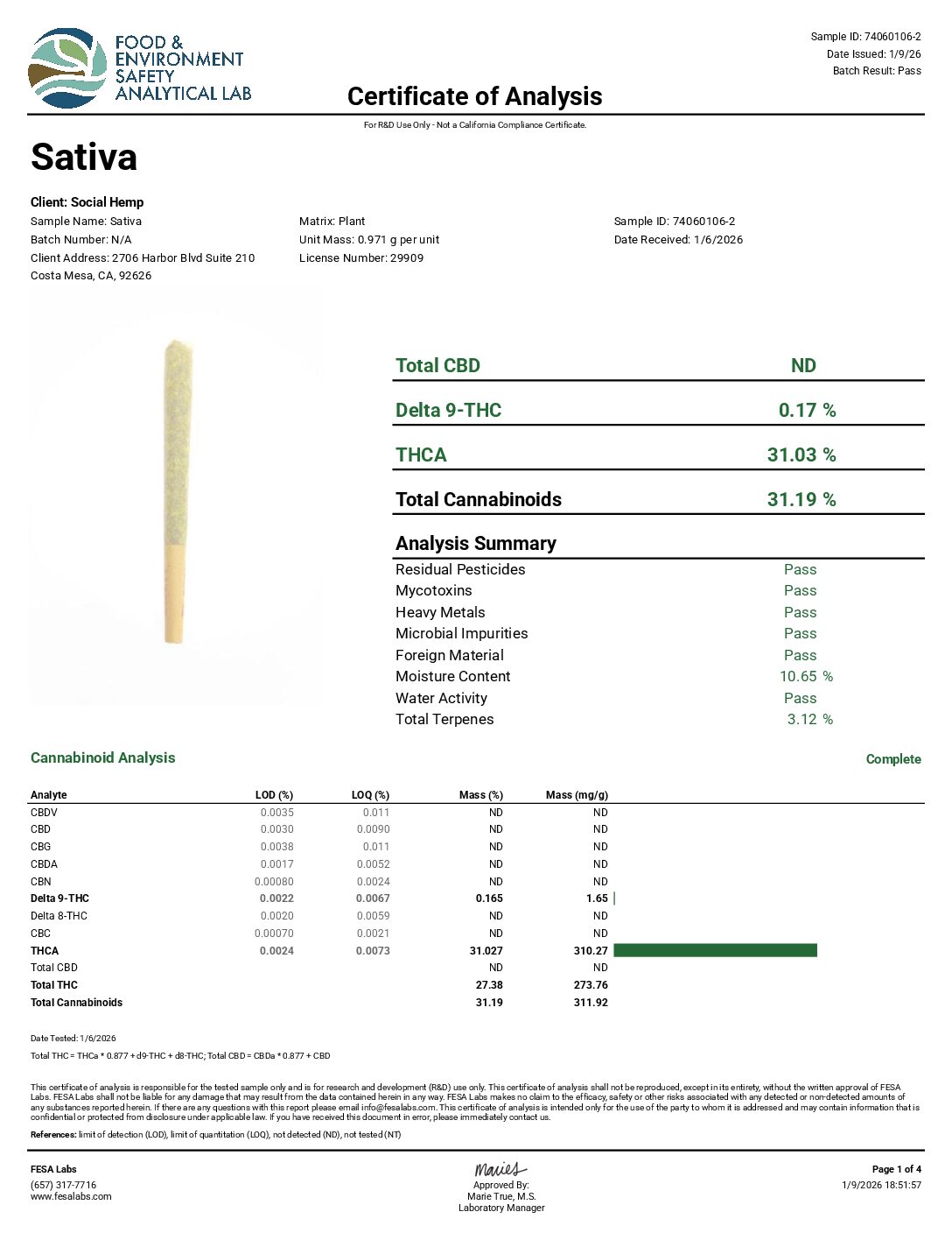 Frankenstein Sativa - 1g Pre-Roll Packs - Image 3
